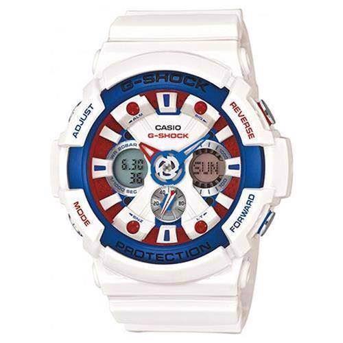 Image of hvid resin med stål G-Shock quartz multifunktion (5146) Herre ur fra Casio